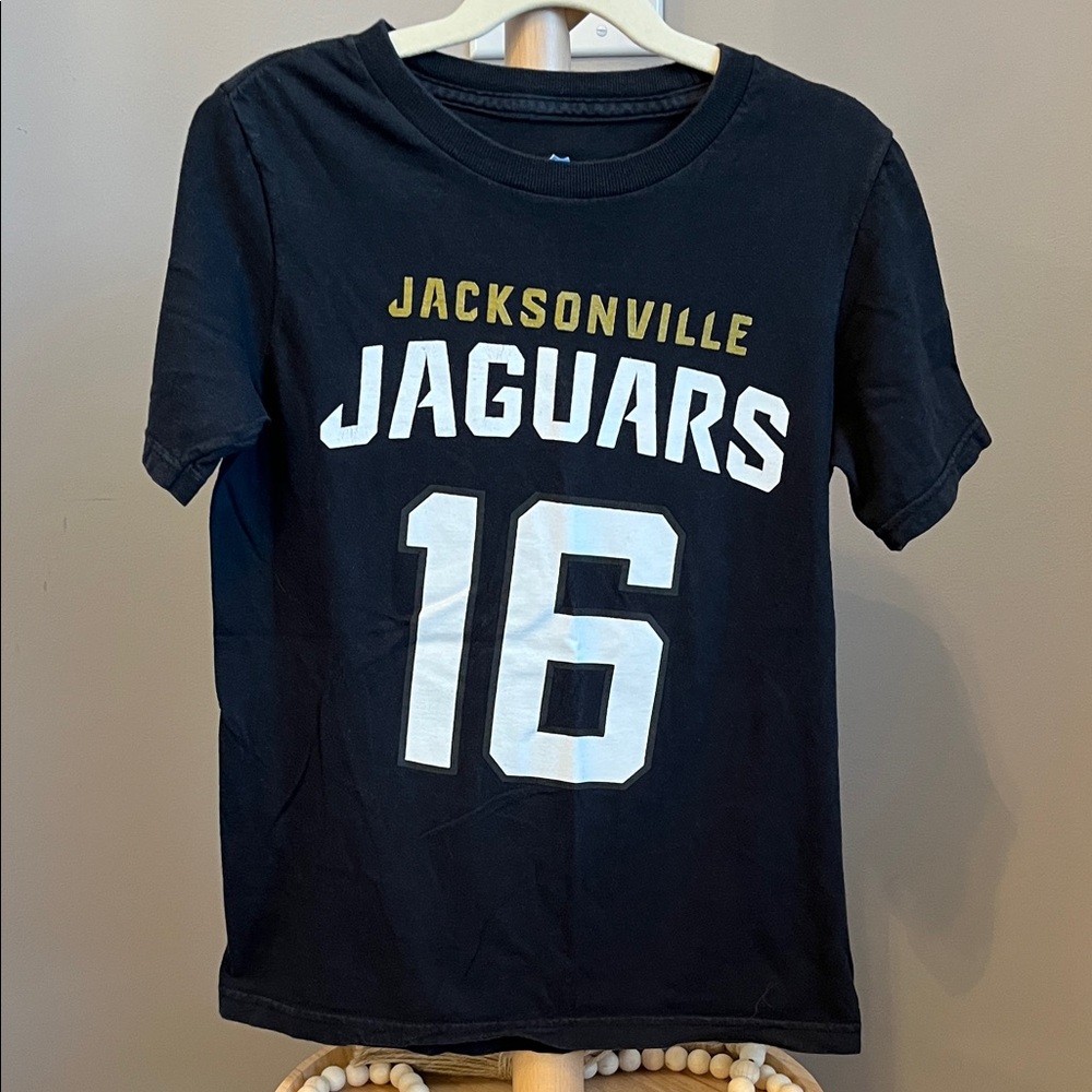 NFL Jacksonville Jaguars Trevor Lawrence Kids Black T-Shirt Small 8